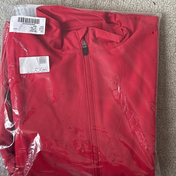 Team365 Women’s Leader Soft Shell Jacket – Red Full Zip Wind & Water Resistant - Picture 8 of 8
